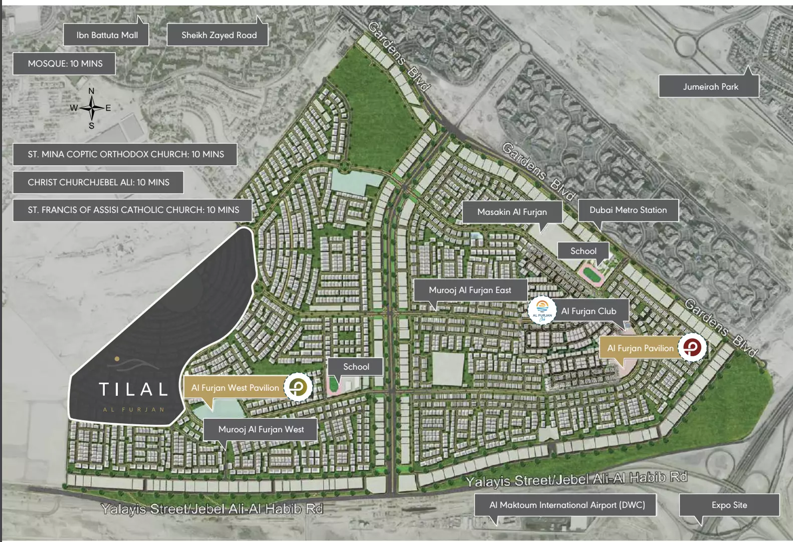 Tilal Al Furjan Master Plan photo 1